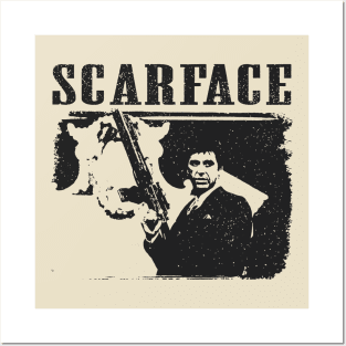 Scarface // Movie retro Posters and Art